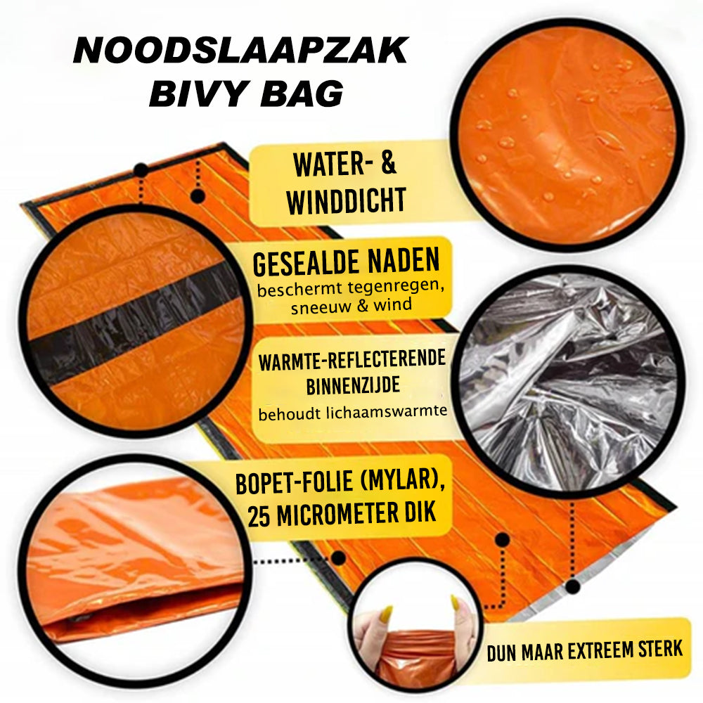 Noodslaapzak (Bivy Bag) – Compacte nooduitrusting