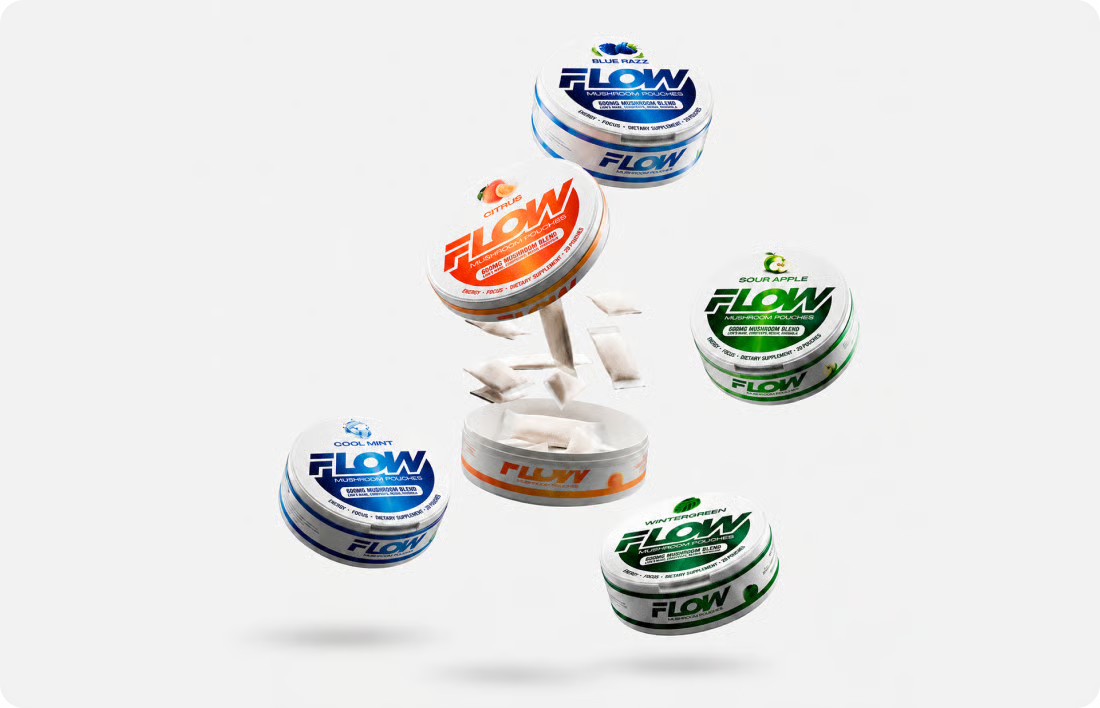Flow™ Nootropic Pouches met Paddenstoel Extract