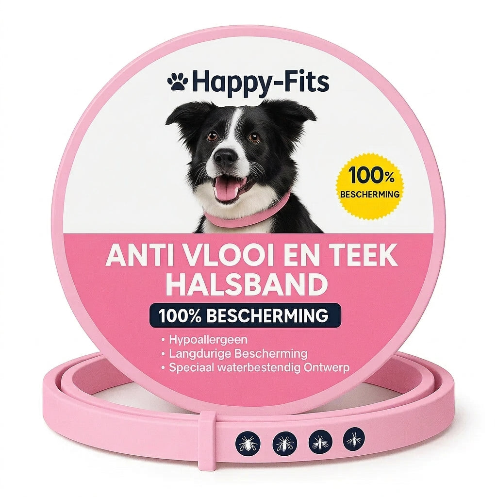 Anti Vlooien- en Tekenband – Natuurlijke Bescherming tot 8 Maanden | 1+1 GRATIS