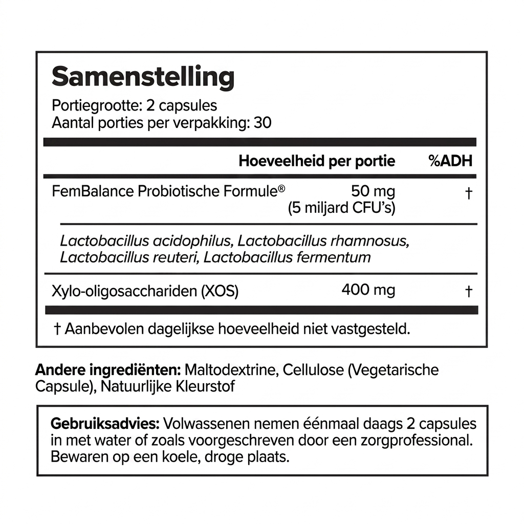 FemBalance™ – Vaginale probiotische capsules