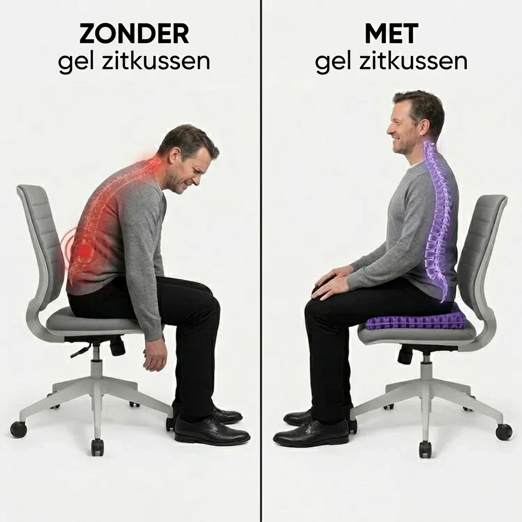 CloudComfort™ Ergonomisch Zitkussen – Ultiem comfort voor pijnvrij zitten