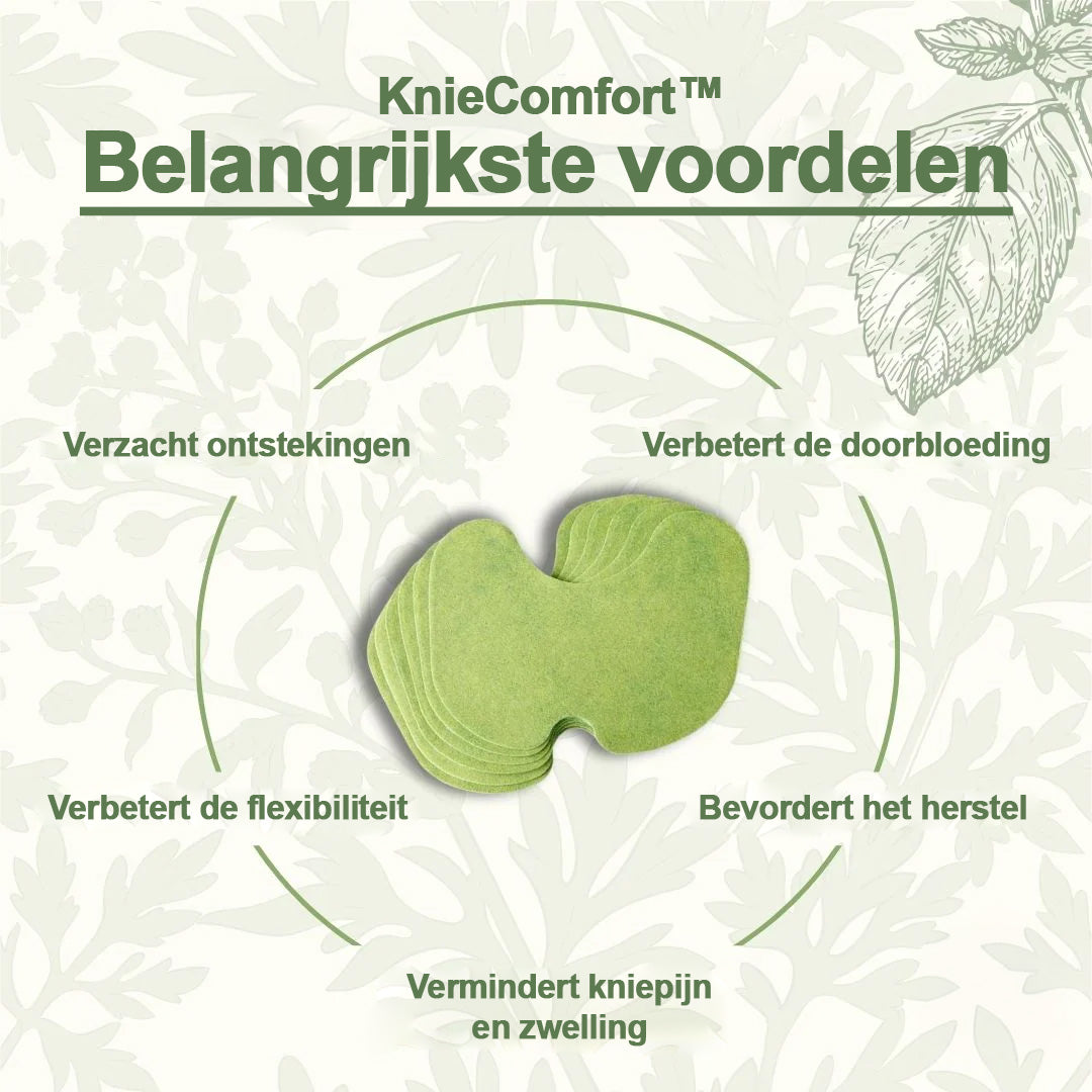 KnieComfort™ – Natuurlijke Kniepijnpleisters