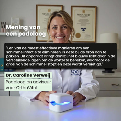 "OrthoVital" Doodt nagelschimmel in 7 minuten.