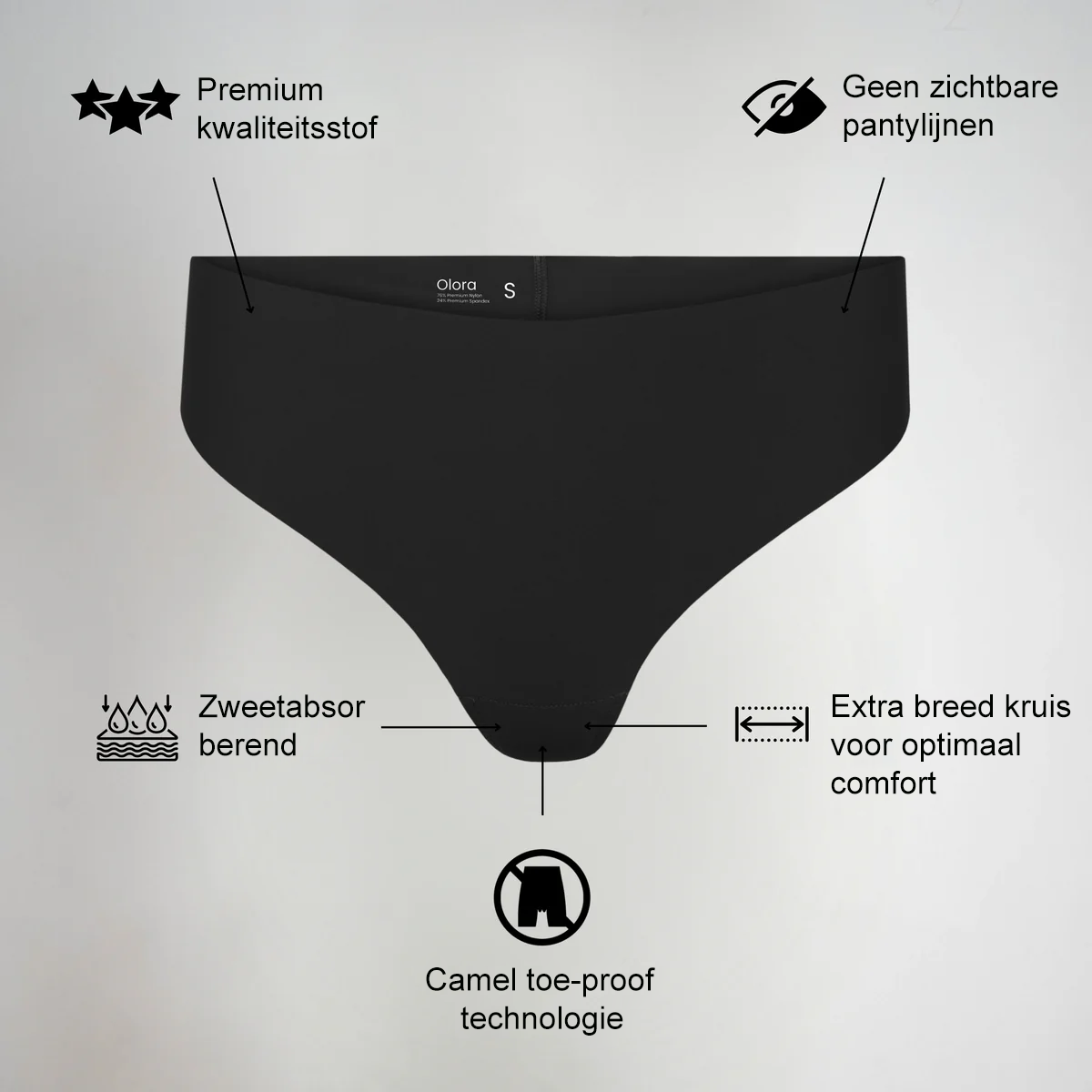 Hofstede Naadloze High Rise String – Onzichtbaar & Camel Toe-proof