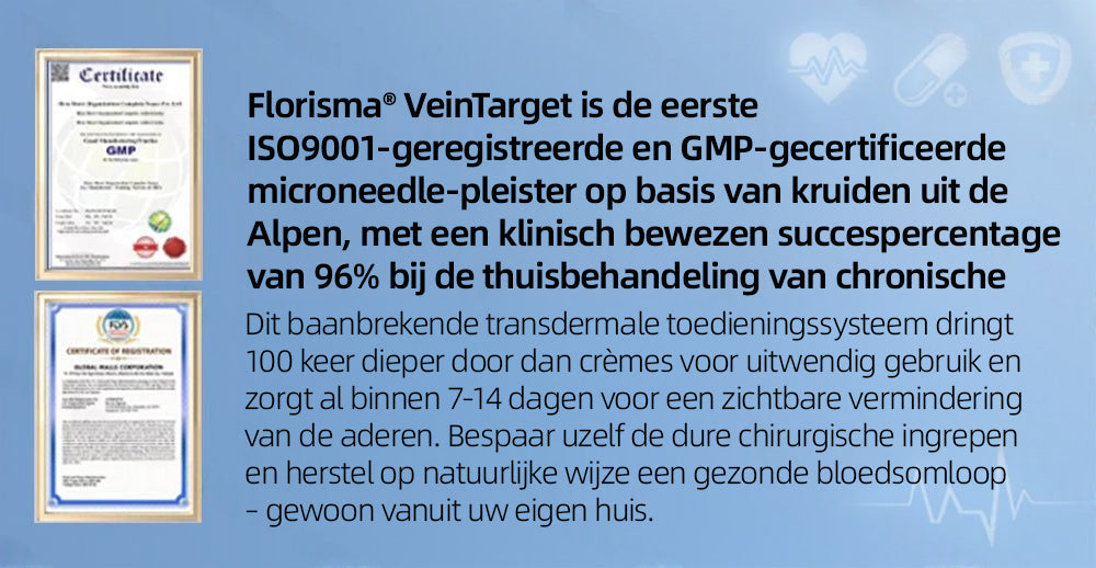 Florisma® – Zichtbaar minder spataderen in enkele weken