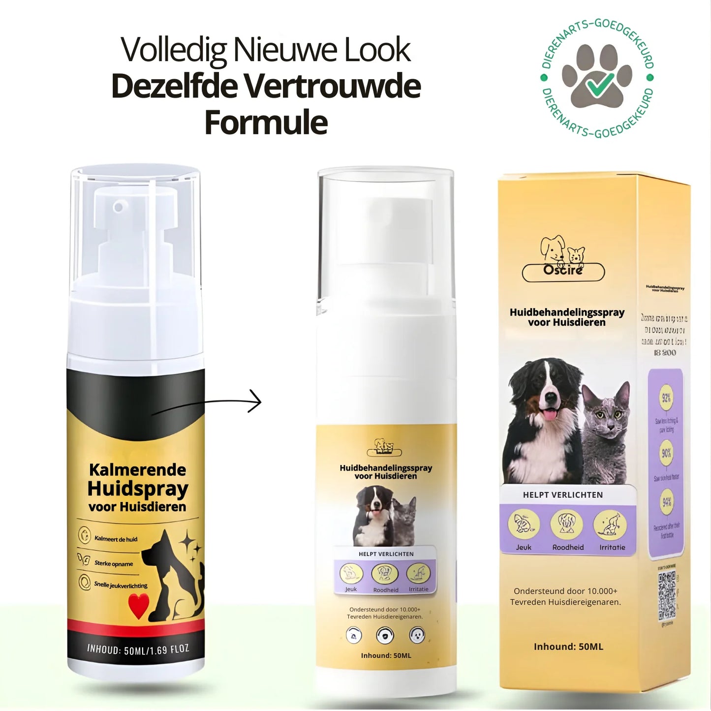 Kalmerende Huidverzorgende Spray voor Huisdieren