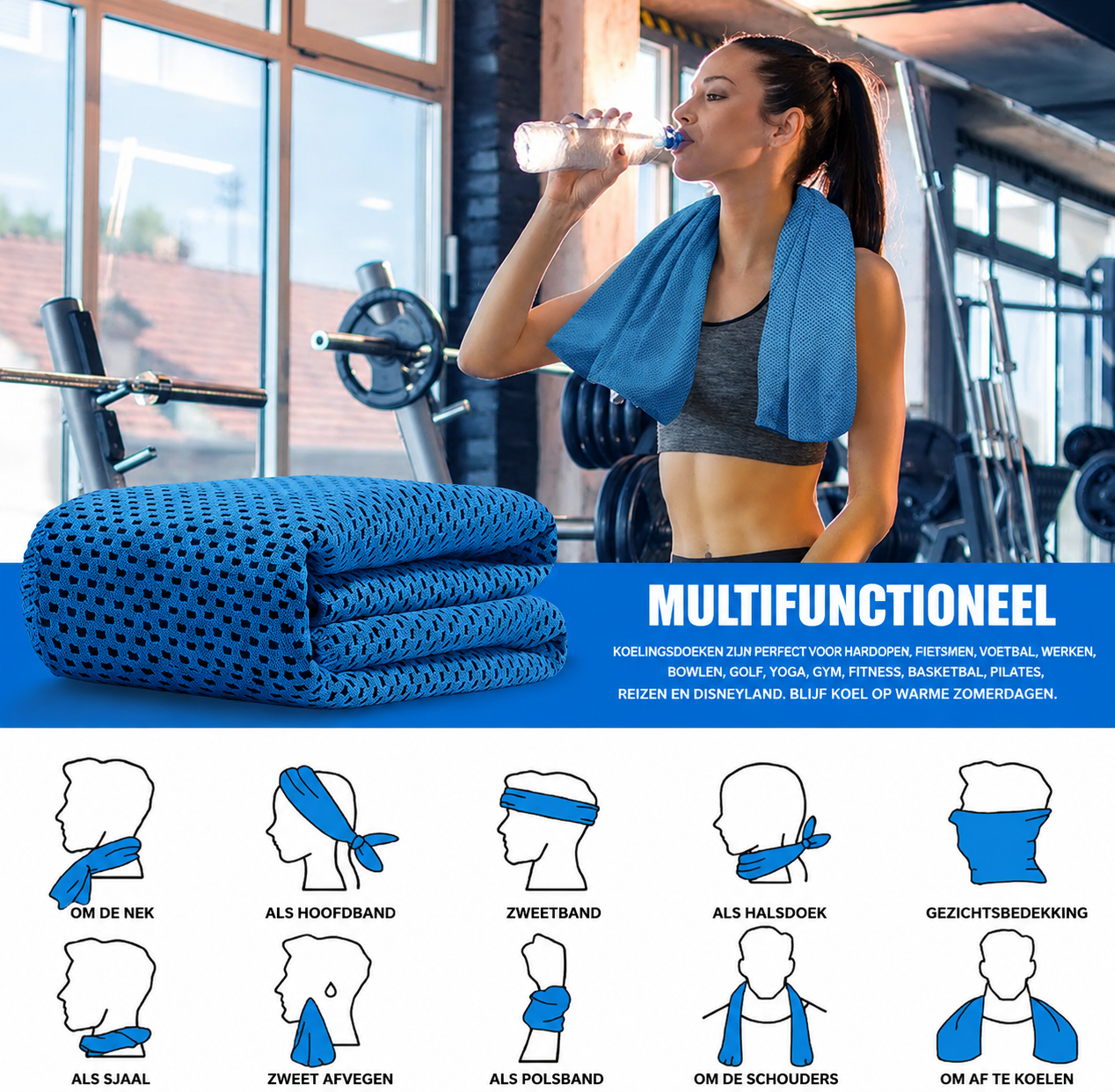 Cooling Towel® Direct Verkoelende Sporthanddoek
