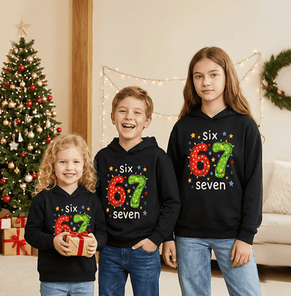 “67” 3D Print Hoodie voor Kinderen