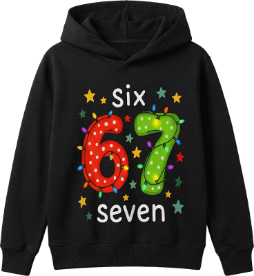 “67” 3D Print Hoodie voor Kinderen