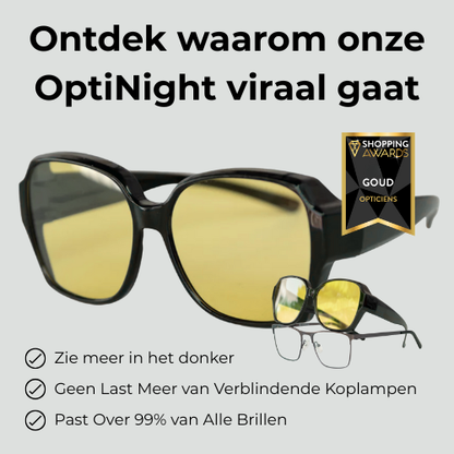 OptiNight® Overzetbril – Helder & Veilig Zicht in het Donker