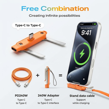 ChargeFlex™ Snellaadkabel voor USB‑C en Lightning