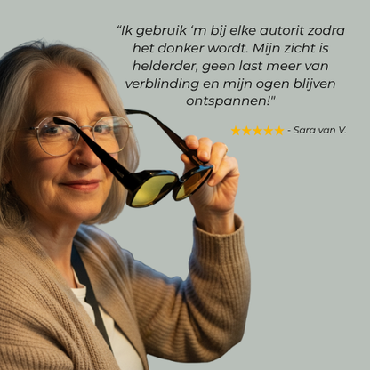 OptiNight® Overzetbril – Helder & Veilig Zicht in het Donker