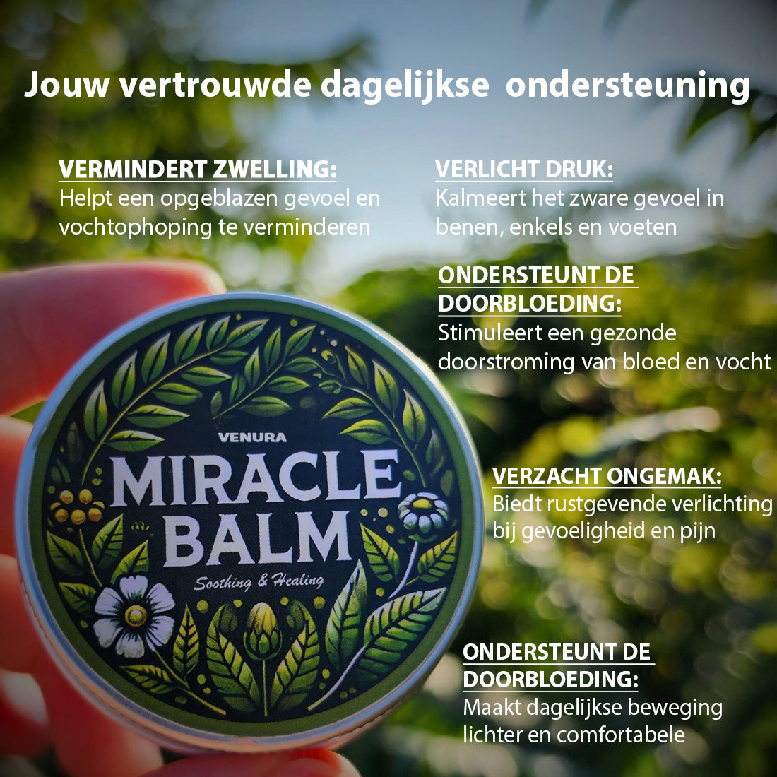 De  Venura Miracle Balm™ Kracht van kruiden