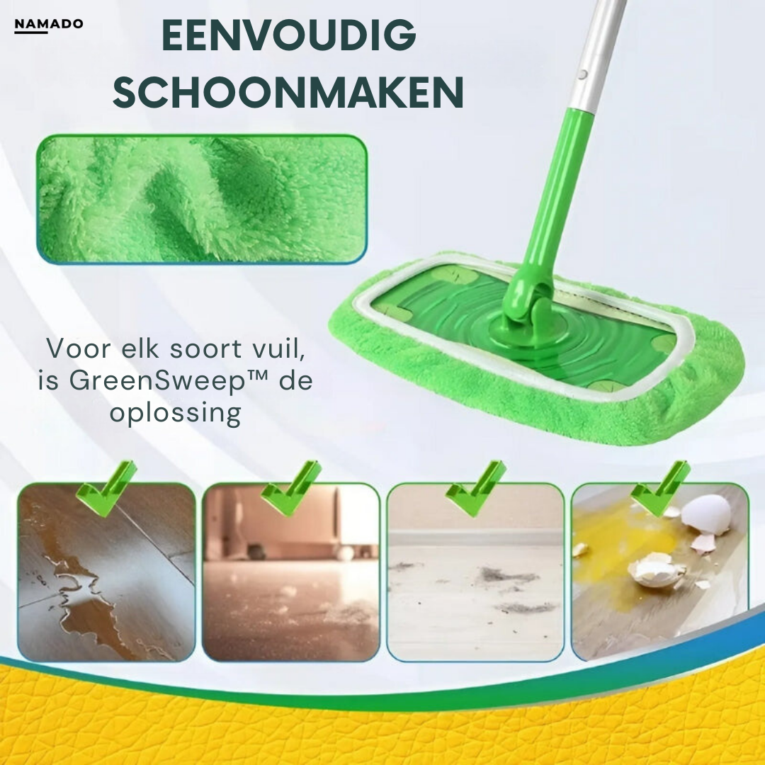 GreenSweep™ – Herbruikbare Mop voor Swiffer