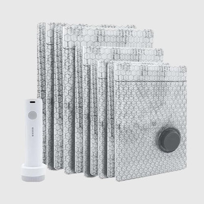 Premium Reisvacuümzak Set™ – Met Draadloze Vacuümpomp
