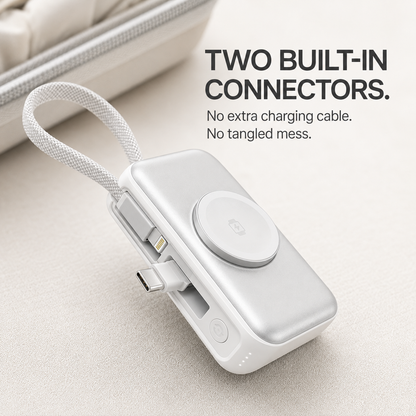 PowerGo™ 3‑in‑1 Draagbare Powerbank met Stand