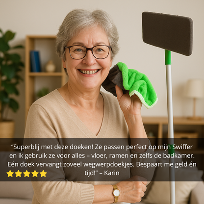 GreenSweep™ – Herbruikbare Mop voor Swiffer