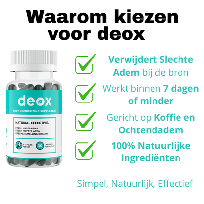 Deox - Interne Geur Neutralisatie Formule