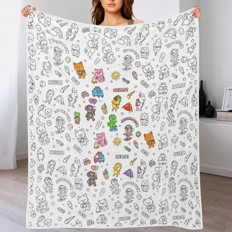 ColorDream™ Creatieve Kleurdeken om Zelf in te Kleuren