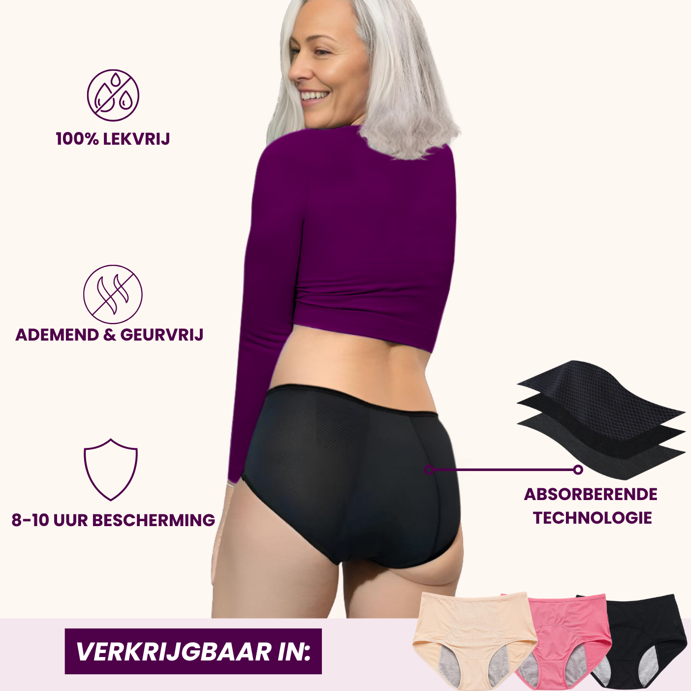 VitalDry® | Lekvrij Ondergoed (5-pack)