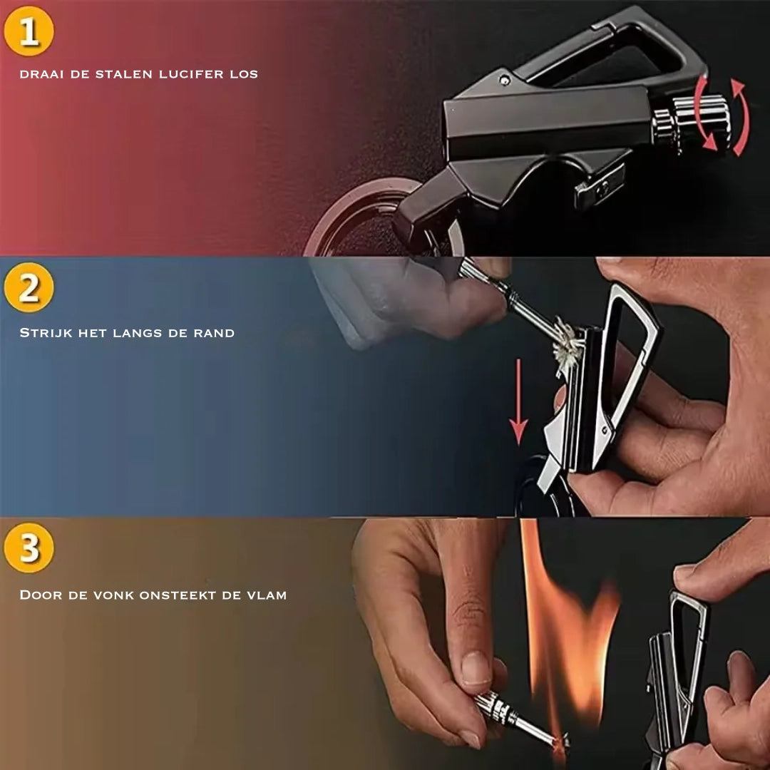 StormKey™ – Windvaste Sleutel Aansteker