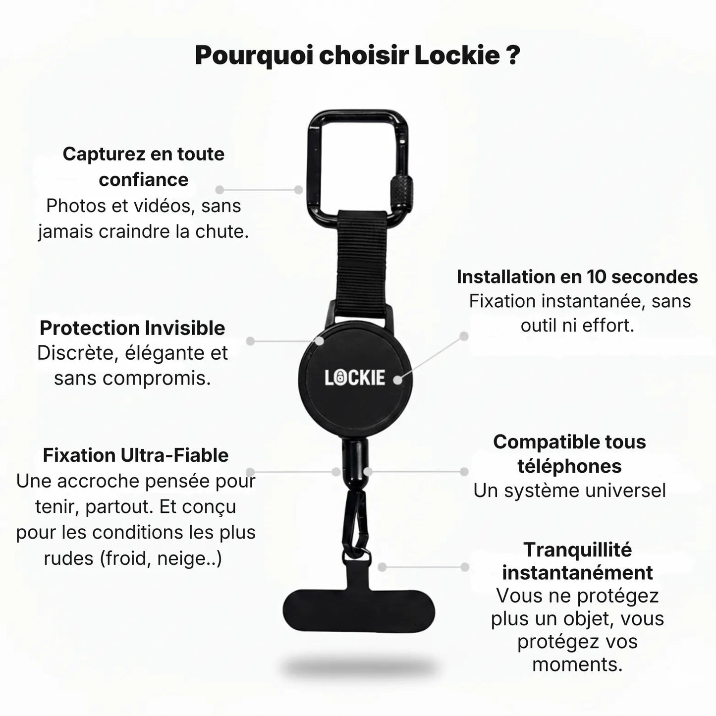 Lockie™ Anti‑Val Band voor Veilige Grip