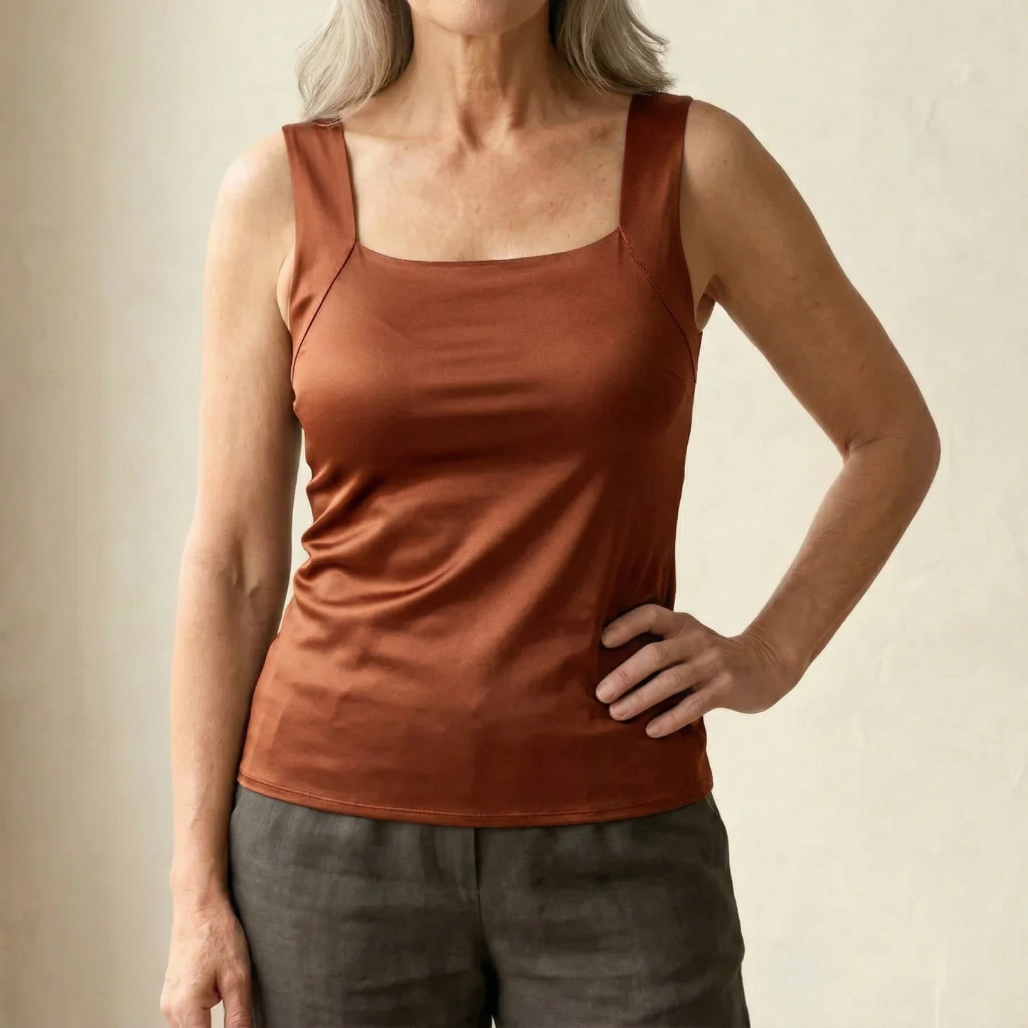 Roxanne™ Tanktop met Ingebouwde Comfort BH