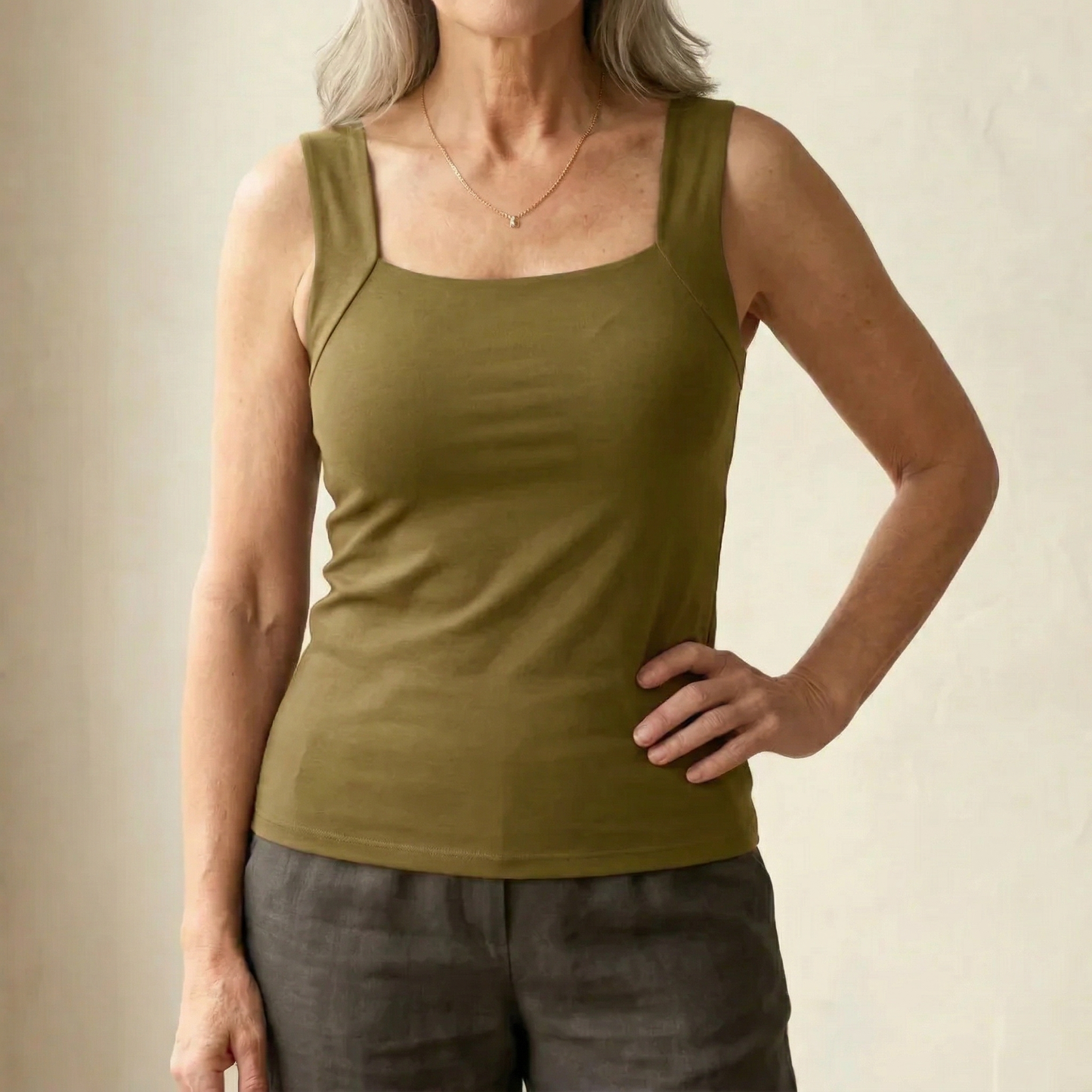 Roxanne™ Tanktop met Ingebouwde Comfort BH