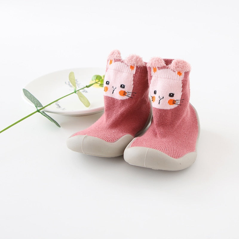 TinySteps™ Baby Loopsokken met Flexibele Rubberen Zool