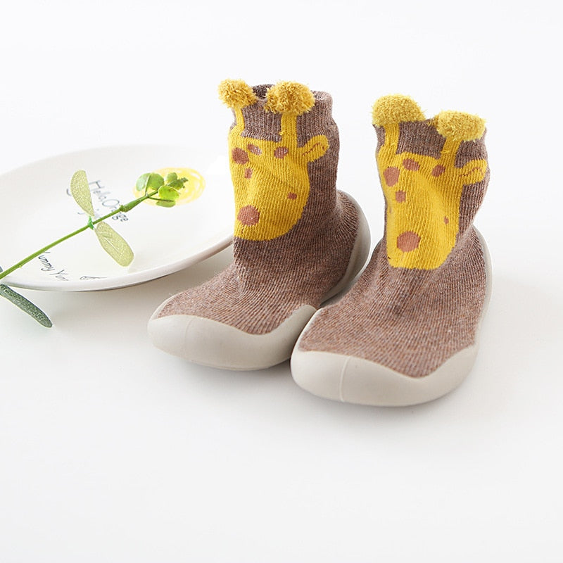 TinySteps™ Baby Loopsokken met Flexibele Rubberen Zool