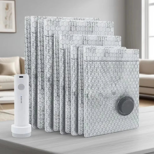 Premium Reisvacuümzak Set™ – Met Draadloze Vacuümpomp
