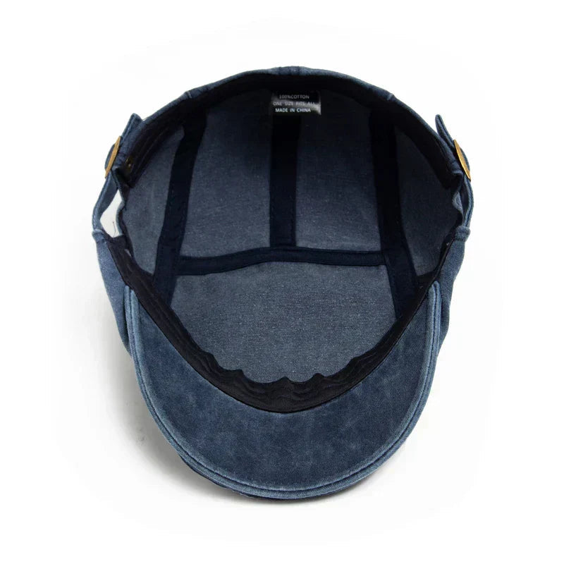 UrbanCrown™ Vintage Denim Pet met Klassieke Look