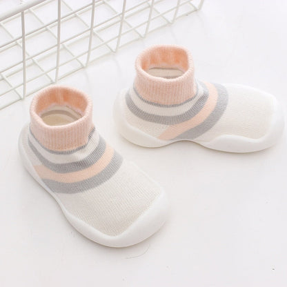 TinySteps™ Baby Loopsokken met Flexibele Rubberen Zool