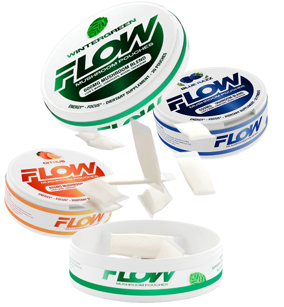 Flow™ Nootropic Pouches met Paddenstoel Extract