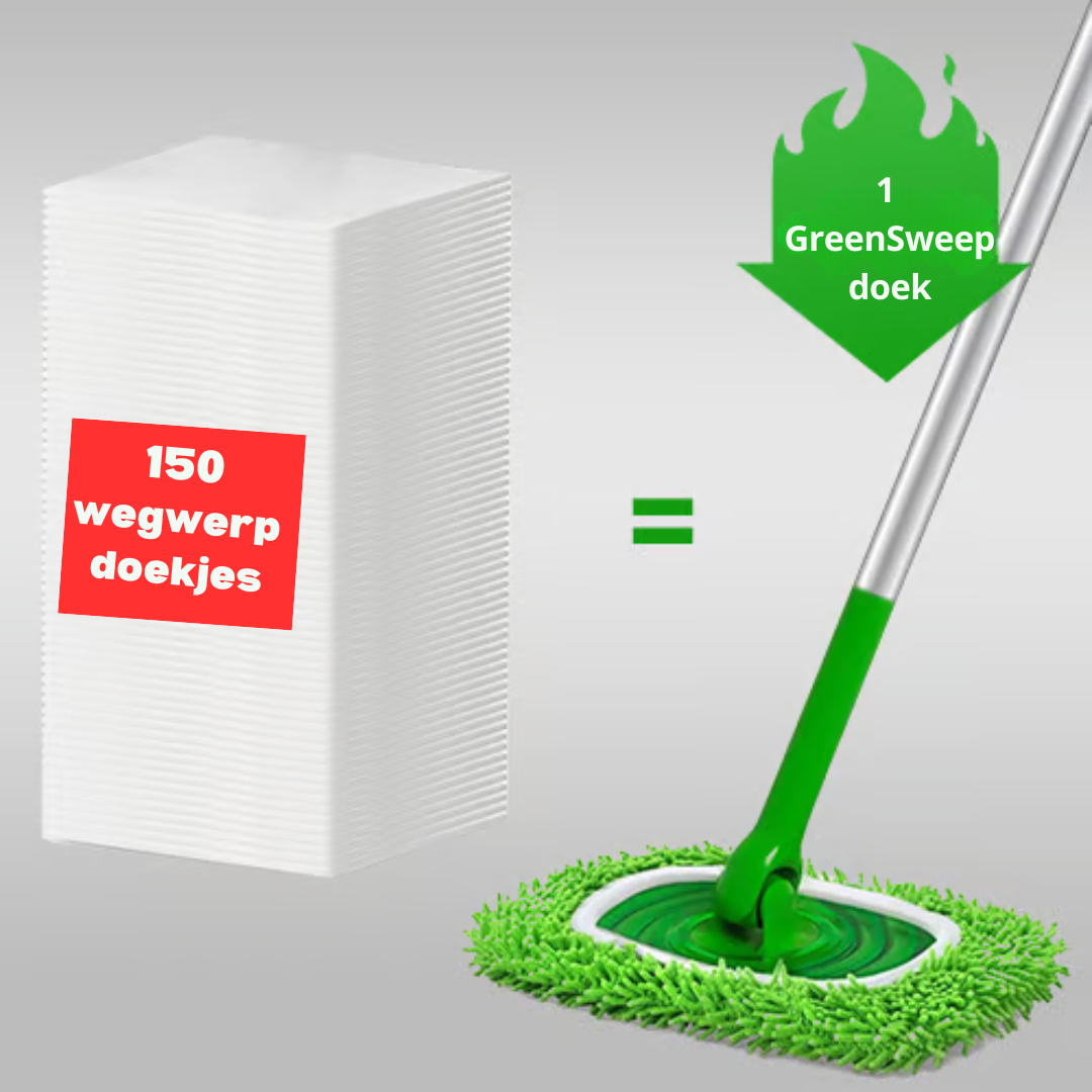 GreenSweep™ – Herbruikbare Mop voor Swiffer