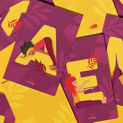 Familie Yoga Kaartenset