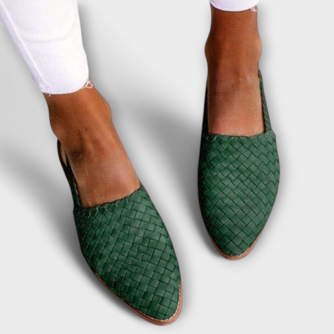Aurora™ Luxe Geweven Loafer met Slingback