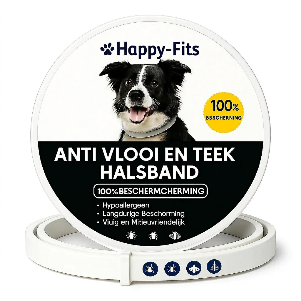 Anti Vlooien- en Tekenband – Natuurlijke Bescherming tot 8 Maanden | 1+1 GRATIS