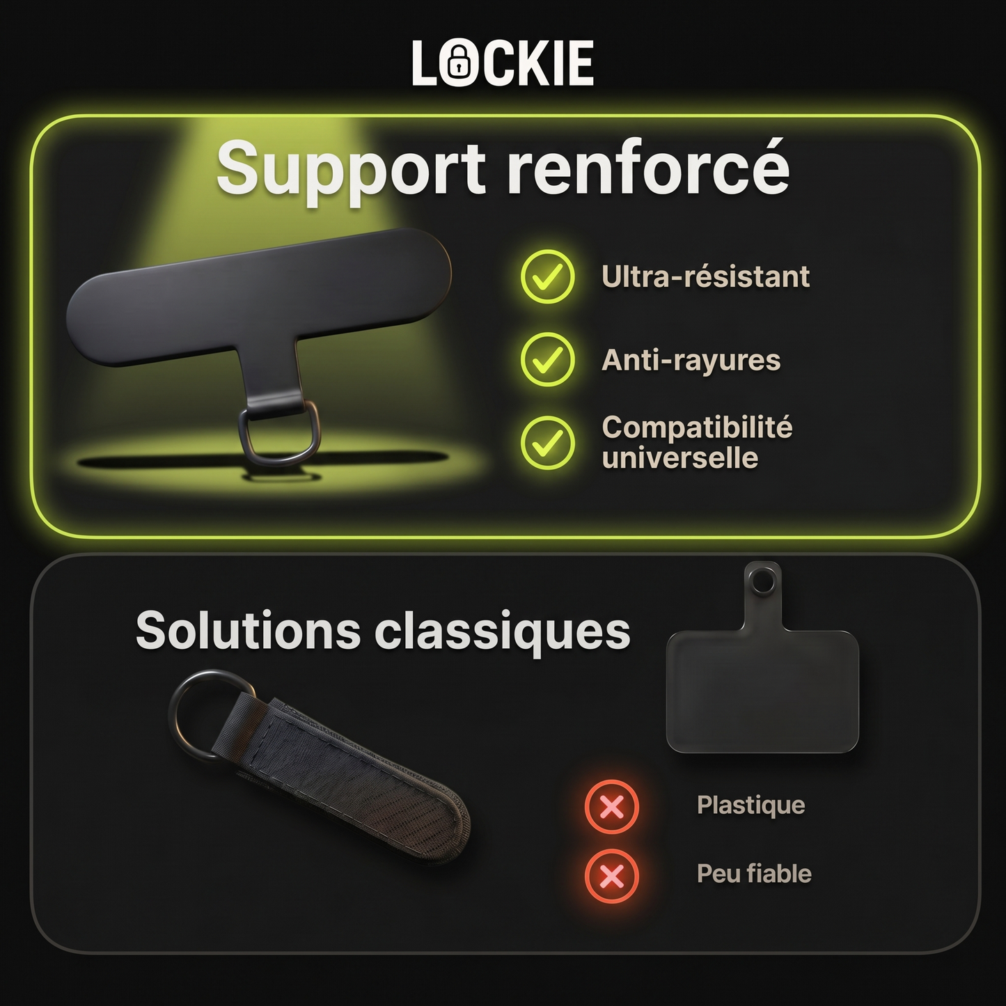 Lockie™ Anti‑Val Band voor Veilige Grip
