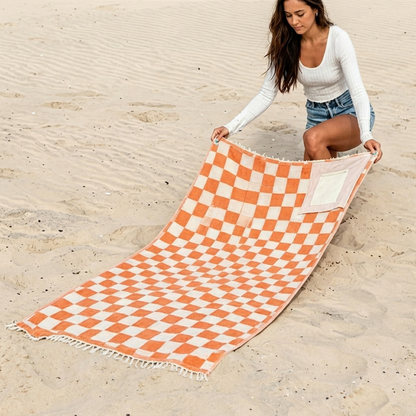 2-in-1 strandtas en handdoek