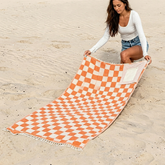 2-in-1 strandtas en handdoek
