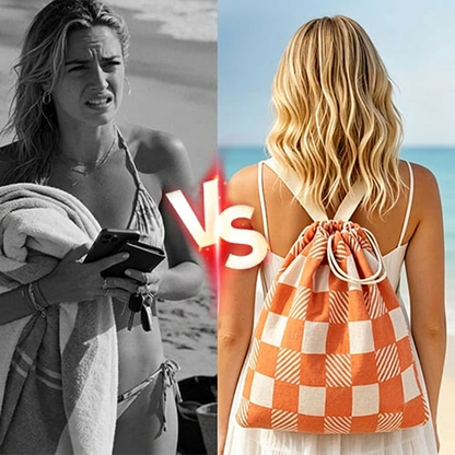 2-in-1 strandtas en handdoek