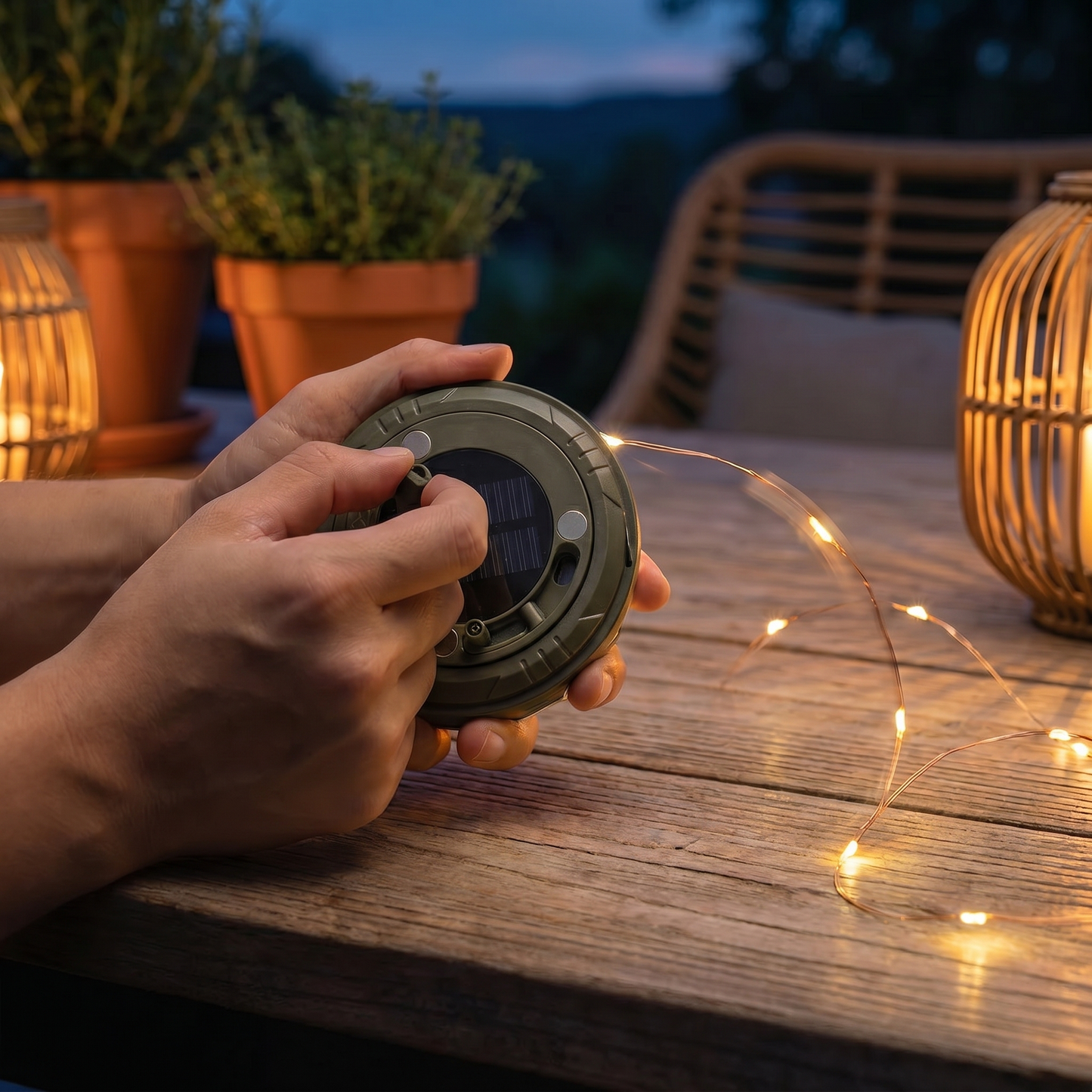 MiraGlow™ Solar Licht­slinger met Warme Sfeerverlichting