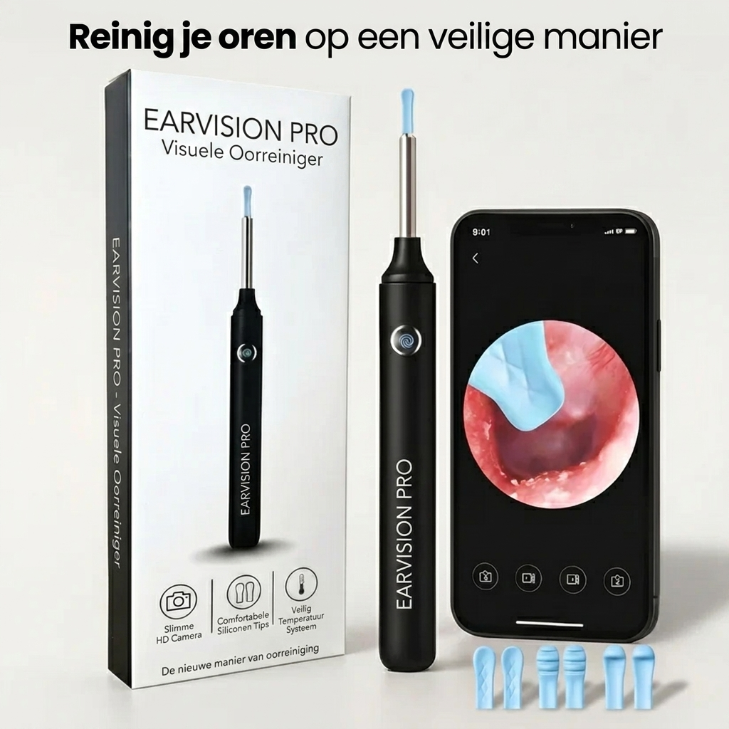EarVision Pro™ | HD Oorcamera met Veilige Reiniging