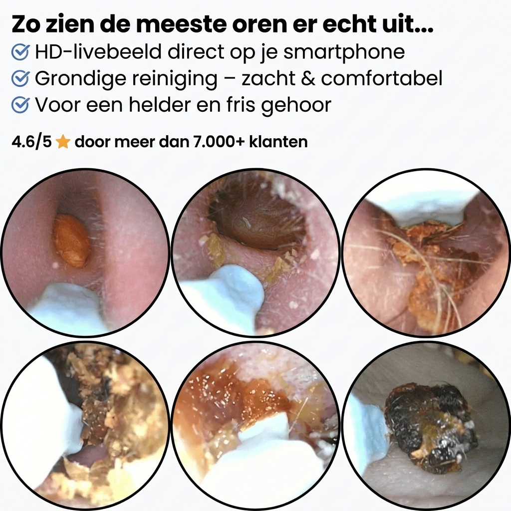 EarVision Pro™ | HD Oorcamera met Veilige Reiniging
