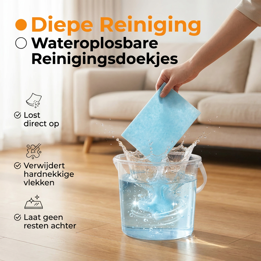AquaClean™ | Wateroplosbare Reinigingsdoekjes
