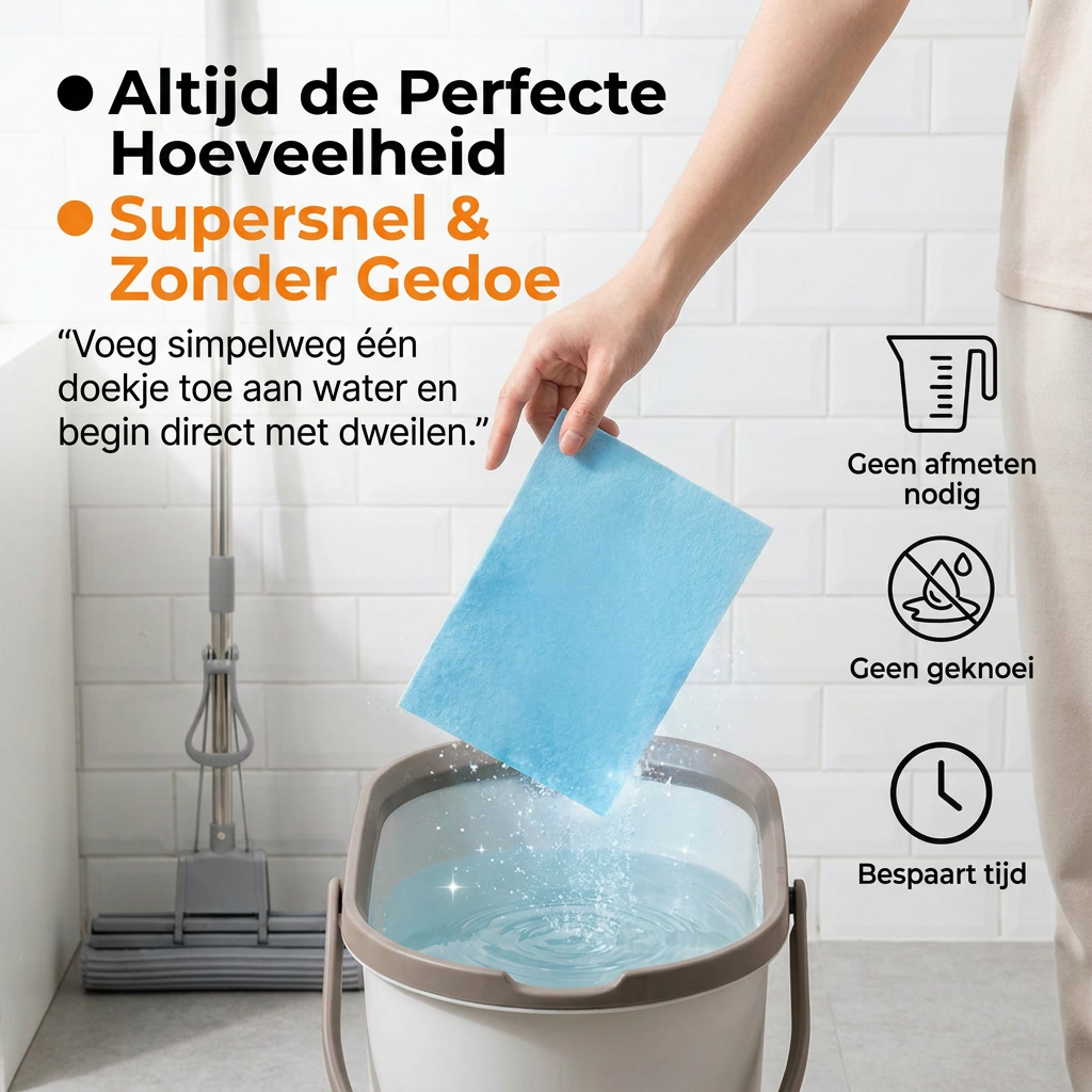 AquaClean™ | Wateroplosbare Reinigingsdoekjes