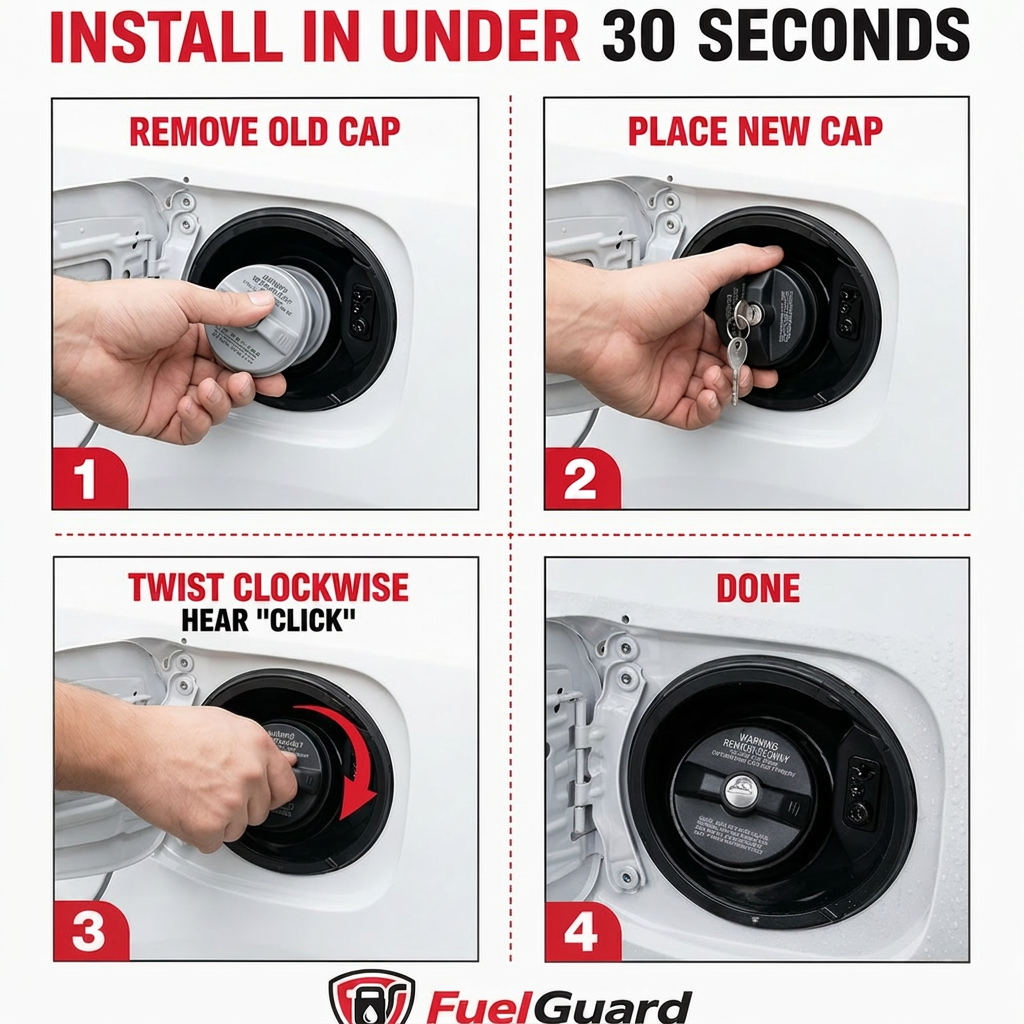 FuelGuard™ Vergrendelbare Tankdop