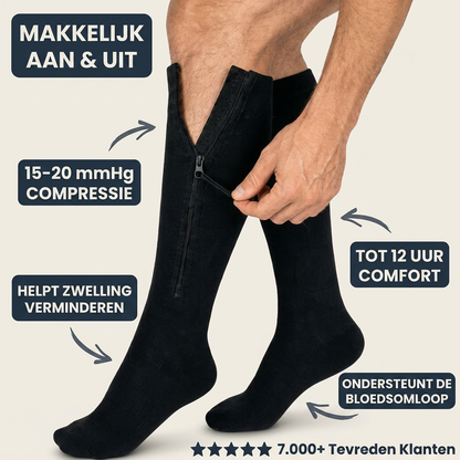 VenoZip™ Compressiesokken met Rits
