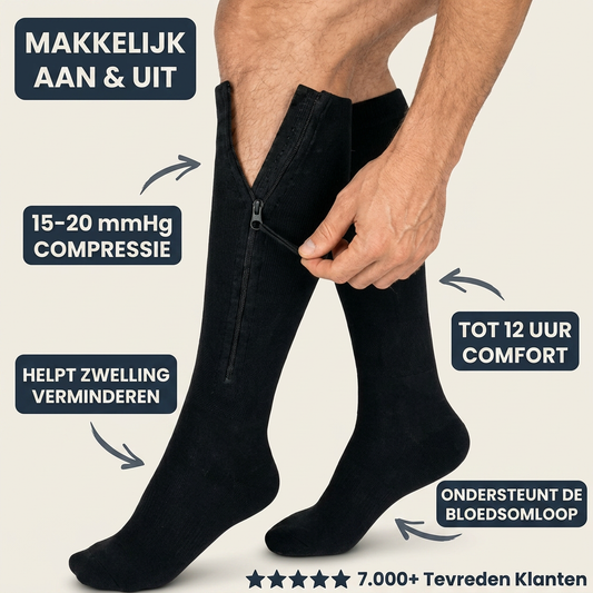 VenoZip™ Compressiesokken met Rits